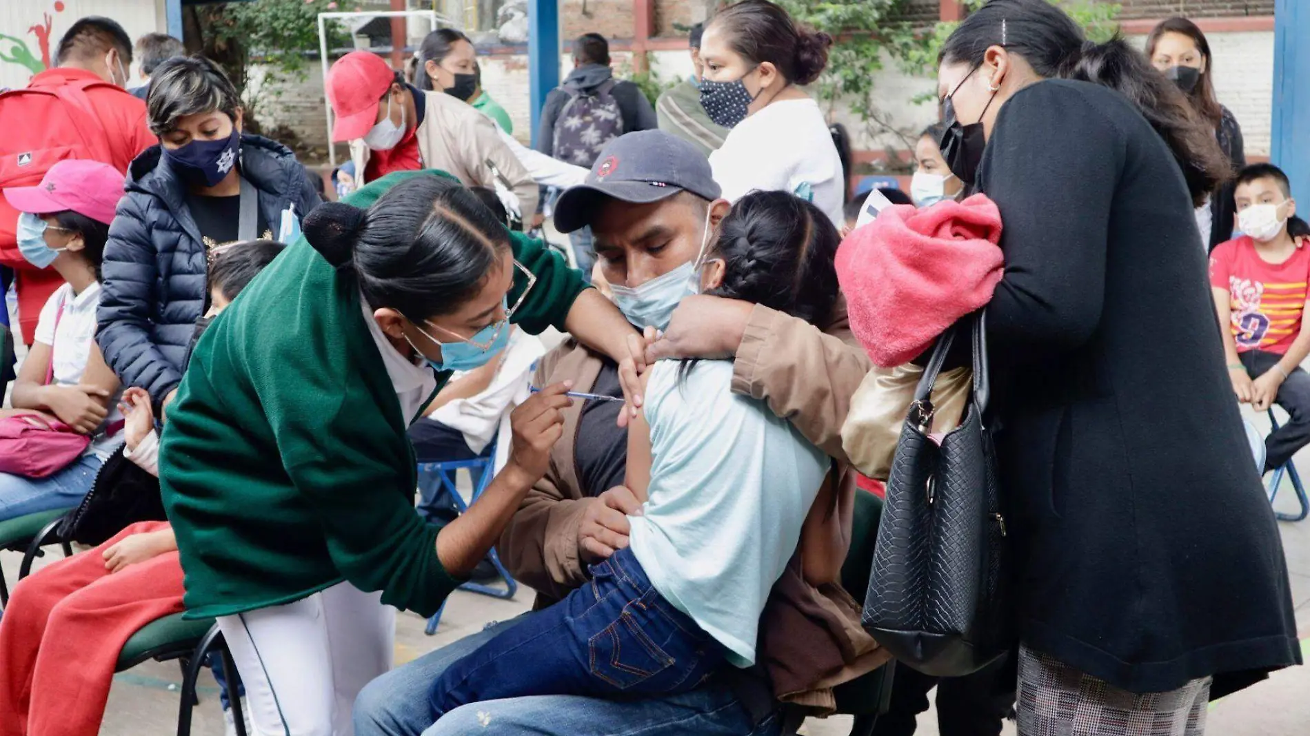 Niños vacunados contra Covid